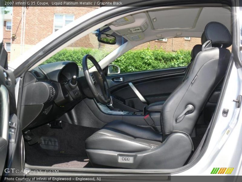 Liquid Platinum Metallic / Graphite Black 2007 Infiniti G 35 Coupe