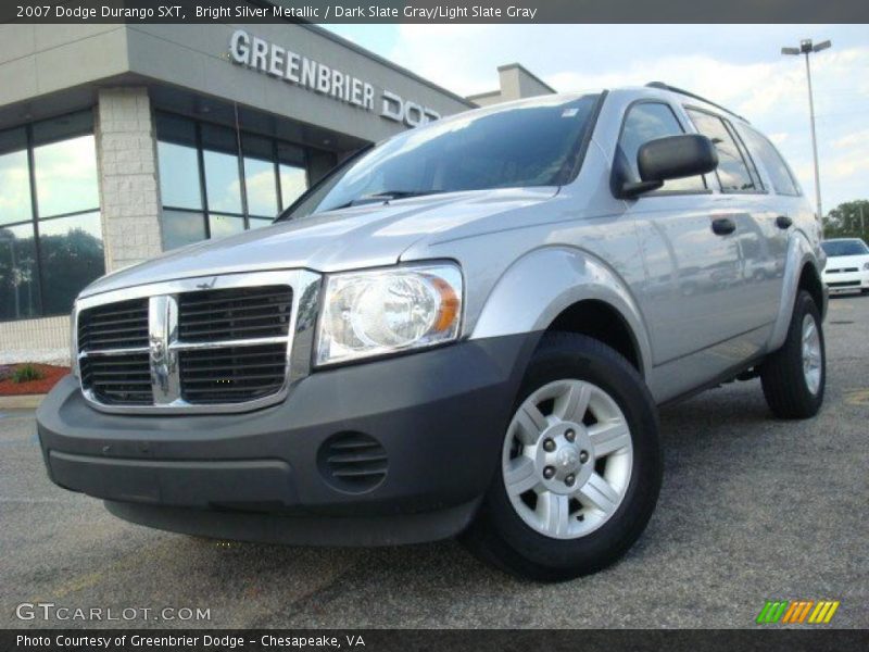 Bright Silver Metallic / Dark Slate Gray/Light Slate Gray 2007 Dodge Durango SXT
