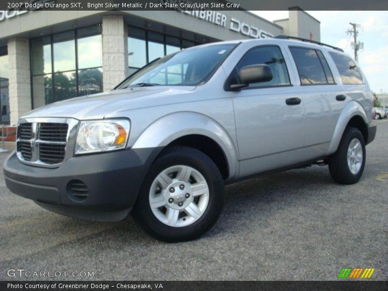 Bright Silver Metallic / Dark Slate Gray/Light Slate Gray 2007 Dodge Durango SXT