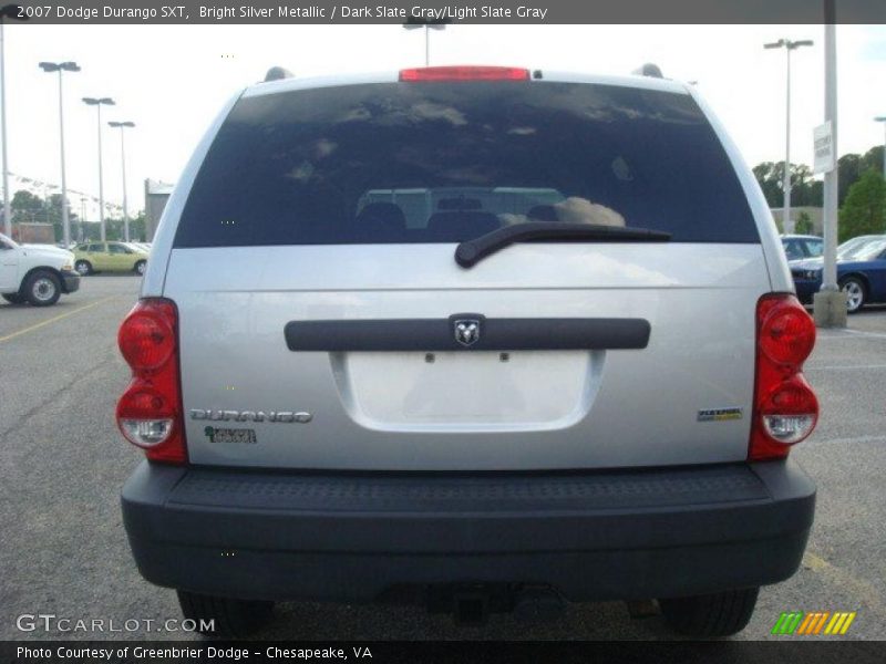 Bright Silver Metallic / Dark Slate Gray/Light Slate Gray 2007 Dodge Durango SXT