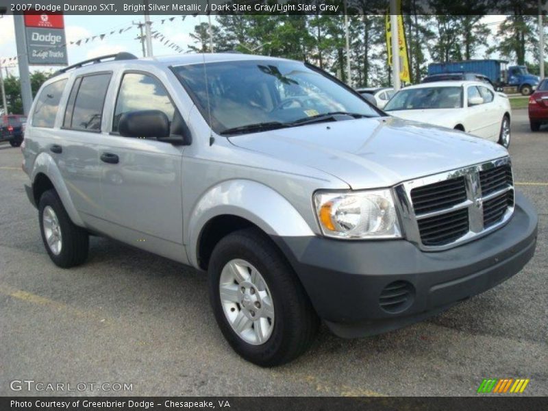 Bright Silver Metallic / Dark Slate Gray/Light Slate Gray 2007 Dodge Durango SXT