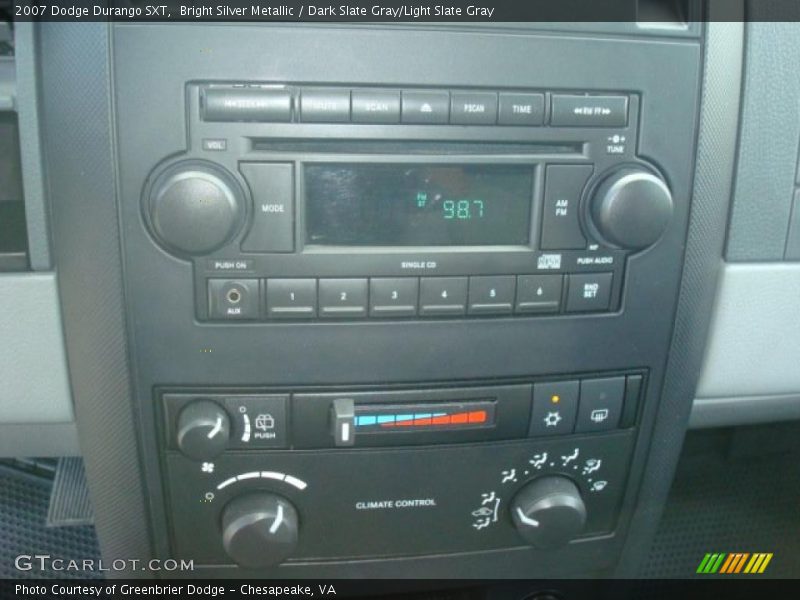 Bright Silver Metallic / Dark Slate Gray/Light Slate Gray 2007 Dodge Durango SXT