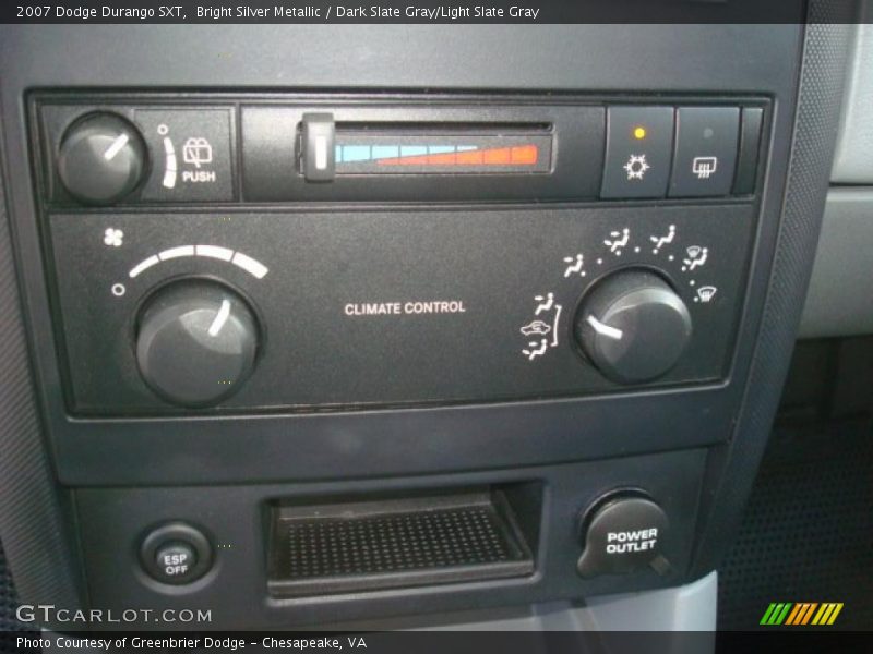Bright Silver Metallic / Dark Slate Gray/Light Slate Gray 2007 Dodge Durango SXT