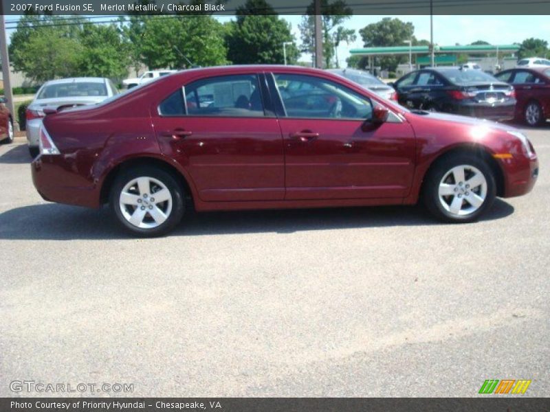 Merlot Metallic / Charcoal Black 2007 Ford Fusion SE