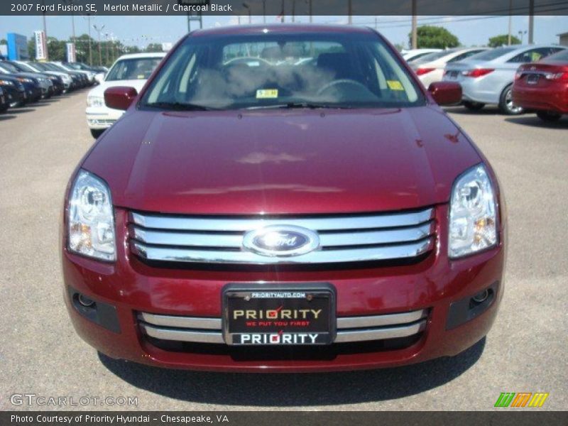 Merlot Metallic / Charcoal Black 2007 Ford Fusion SE