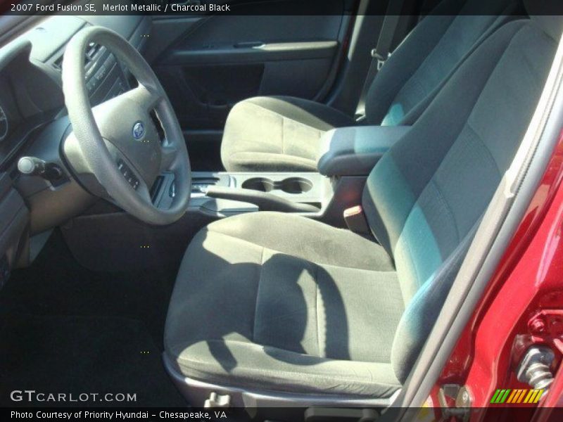 Merlot Metallic / Charcoal Black 2007 Ford Fusion SE