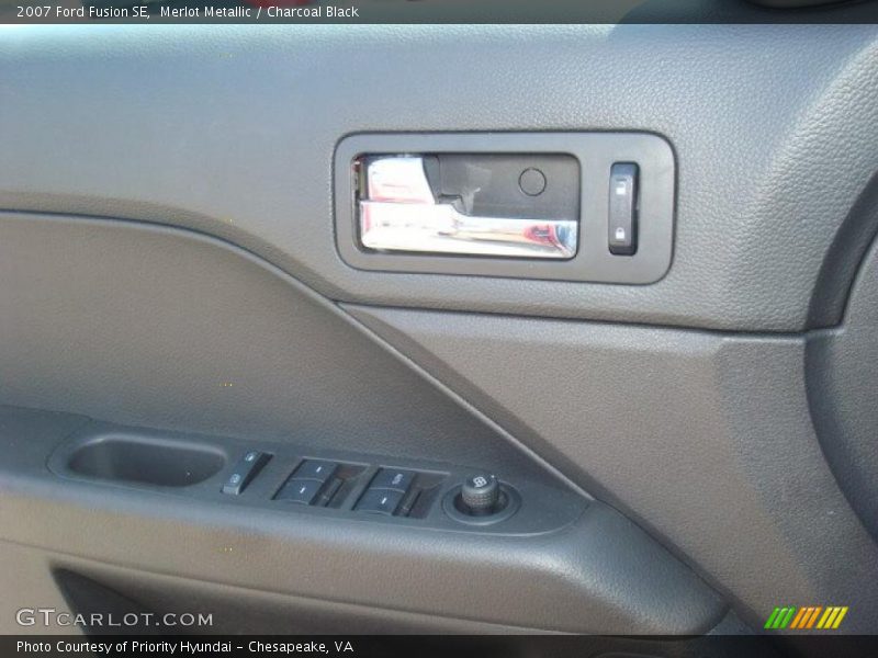 Merlot Metallic / Charcoal Black 2007 Ford Fusion SE