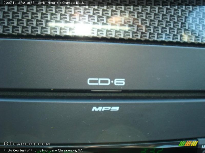 Merlot Metallic / Charcoal Black 2007 Ford Fusion SE