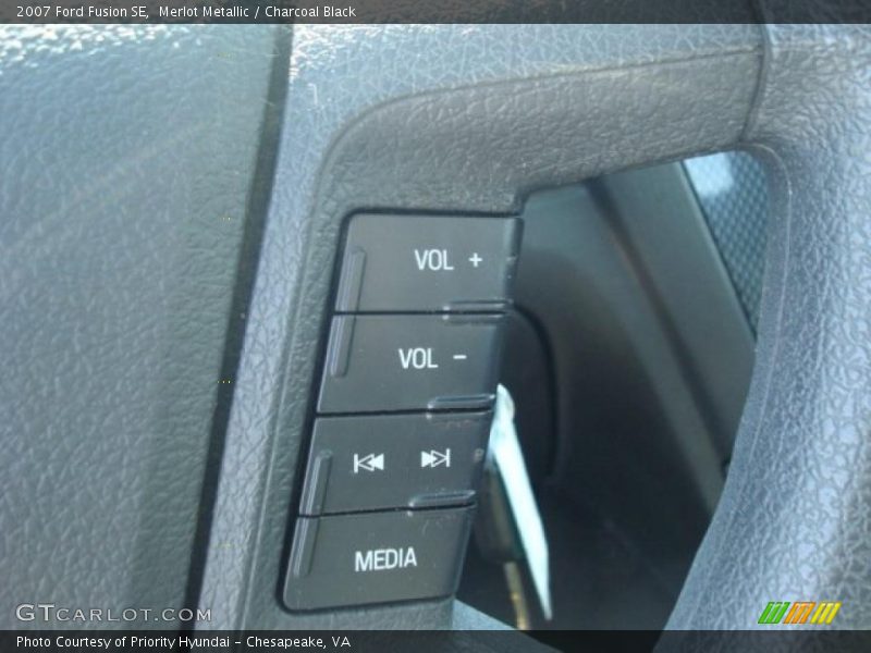 Merlot Metallic / Charcoal Black 2007 Ford Fusion SE