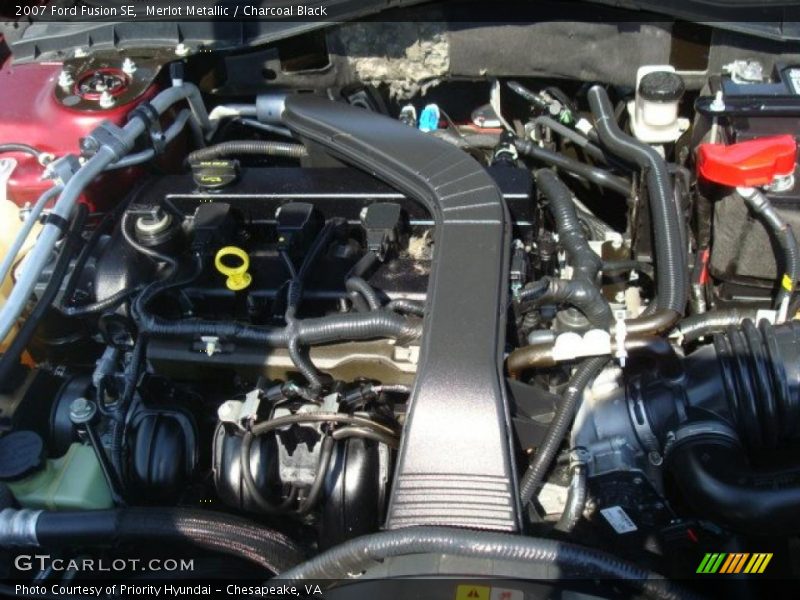 Merlot Metallic / Charcoal Black 2007 Ford Fusion SE