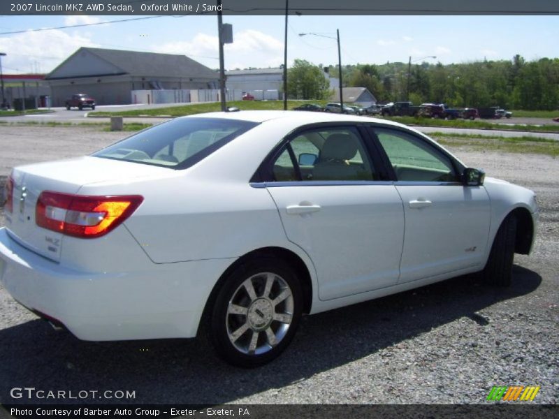 Oxford White / Sand 2007 Lincoln MKZ AWD Sedan