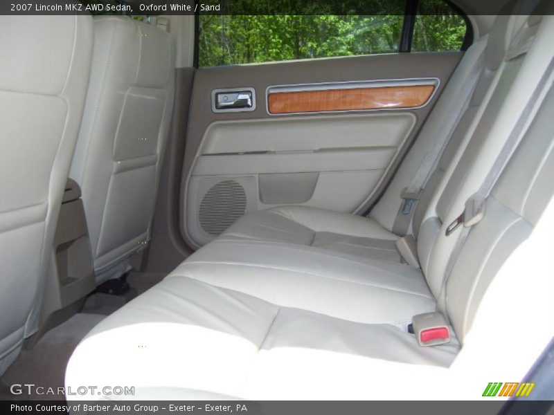 Oxford White / Sand 2007 Lincoln MKZ AWD Sedan