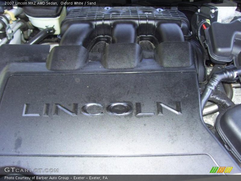 Oxford White / Sand 2007 Lincoln MKZ AWD Sedan