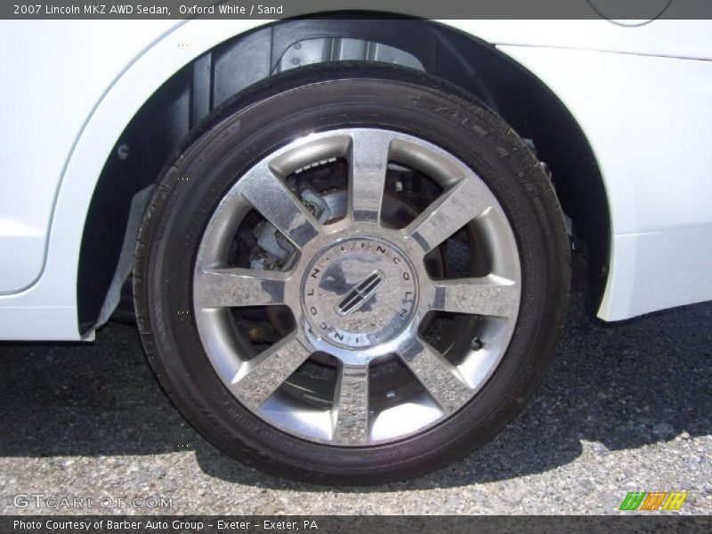 Oxford White / Sand 2007 Lincoln MKZ AWD Sedan