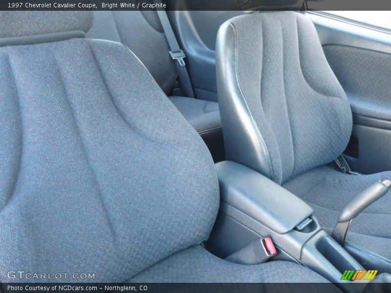 Bright White / Graphite 1997 Chevrolet Cavalier Coupe