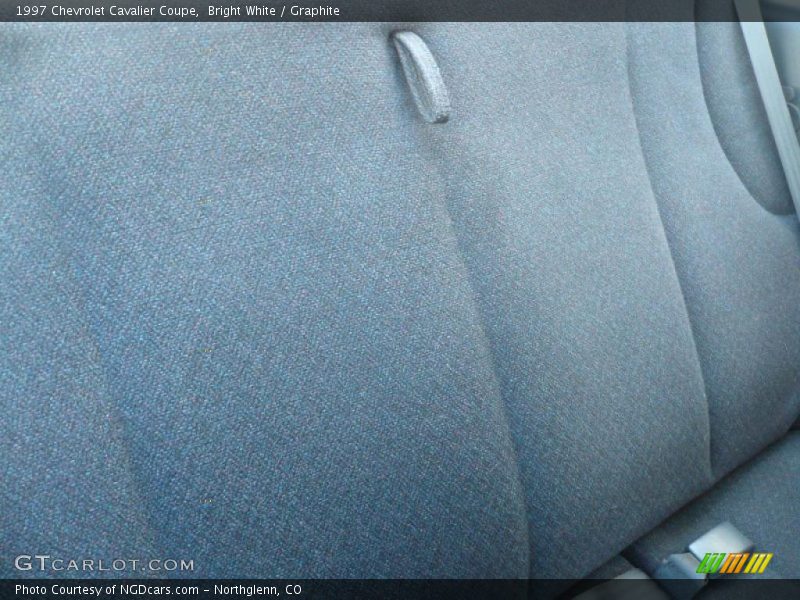 Bright White / Graphite 1997 Chevrolet Cavalier Coupe