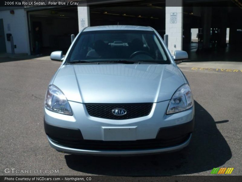 Polar Blue / Gray 2006 Kia Rio LX Sedan