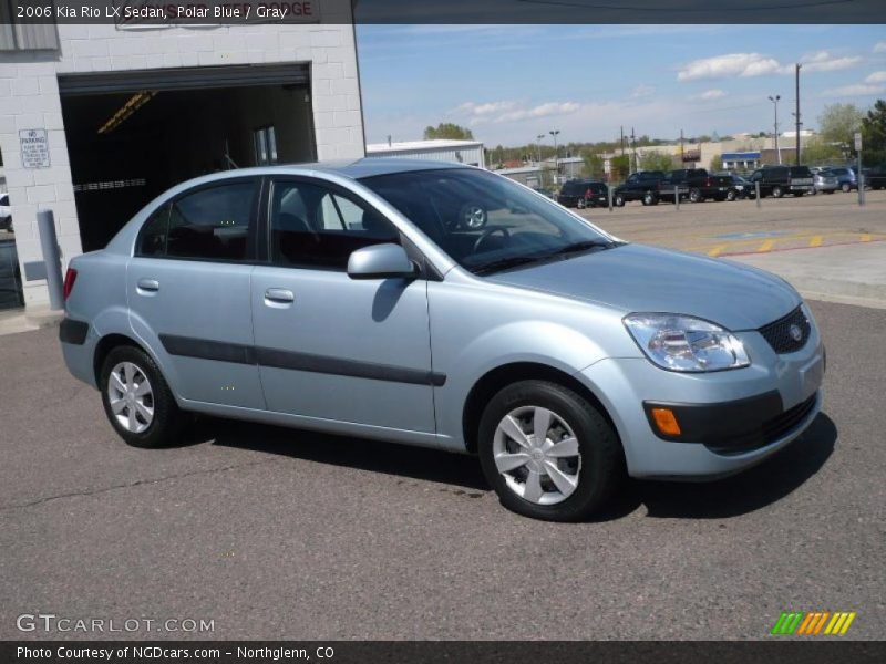 Polar Blue / Gray 2006 Kia Rio LX Sedan