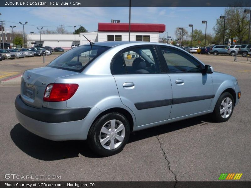 Polar Blue / Gray 2006 Kia Rio LX Sedan