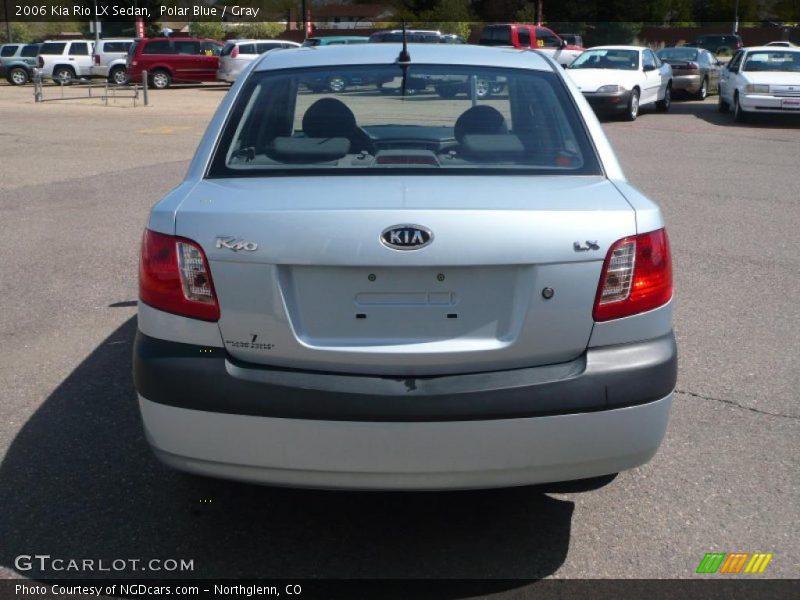 Polar Blue / Gray 2006 Kia Rio LX Sedan