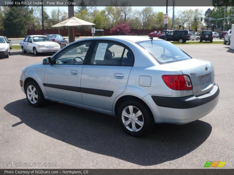 Polar Blue / Gray 2006 Kia Rio LX Sedan