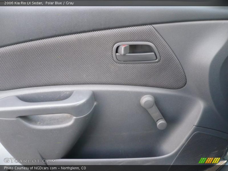 Polar Blue / Gray 2006 Kia Rio LX Sedan
