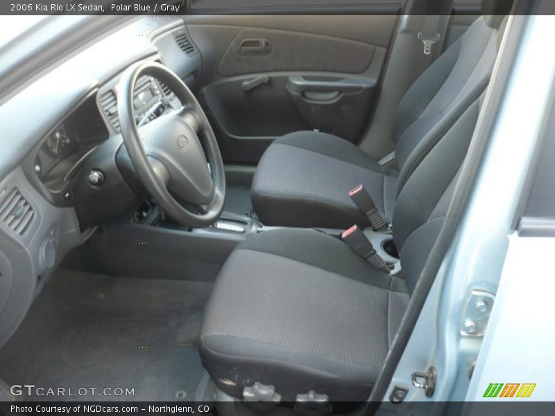 Polar Blue / Gray 2006 Kia Rio LX Sedan