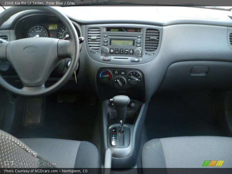 Polar Blue / Gray 2006 Kia Rio LX Sedan