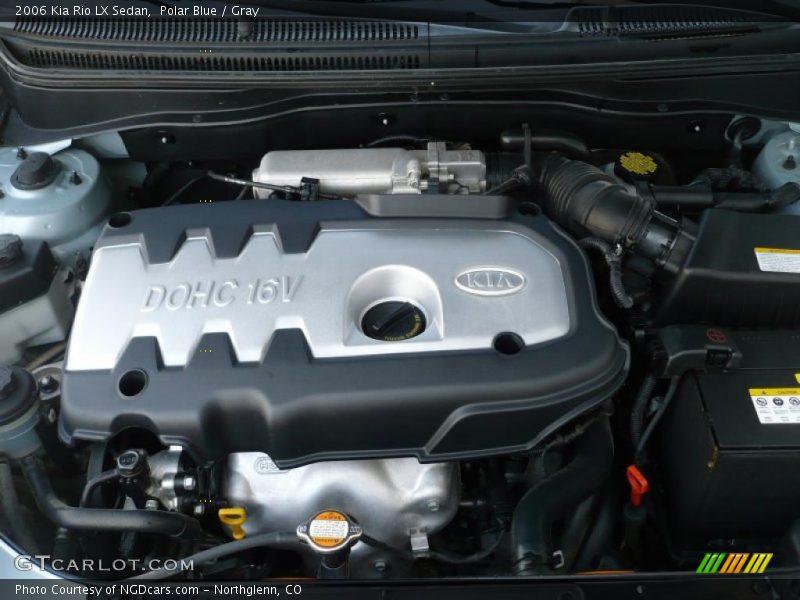 Polar Blue / Gray 2006 Kia Rio LX Sedan