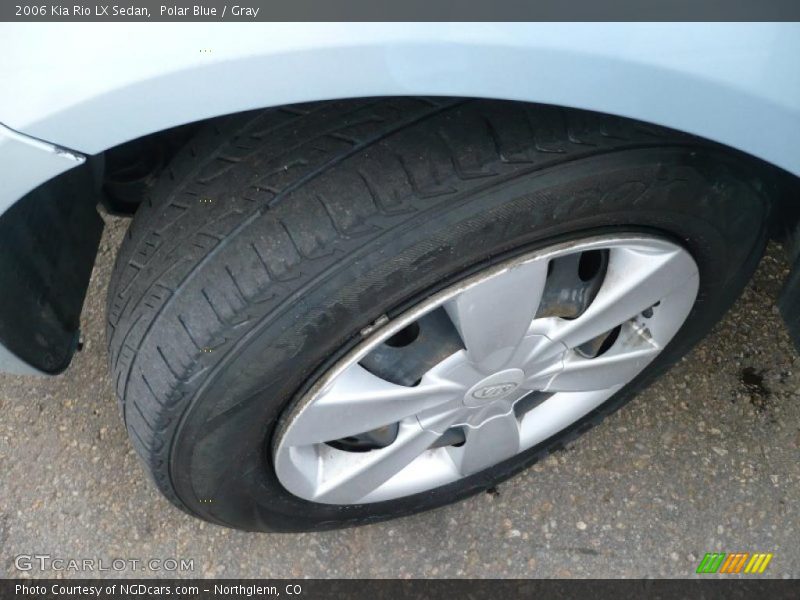 Polar Blue / Gray 2006 Kia Rio LX Sedan