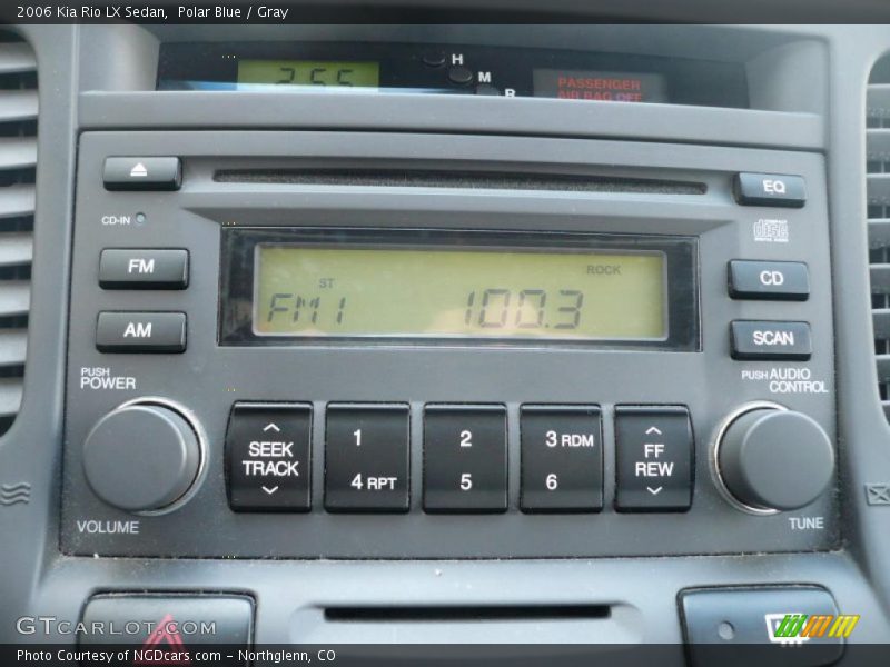 Polar Blue / Gray 2006 Kia Rio LX Sedan