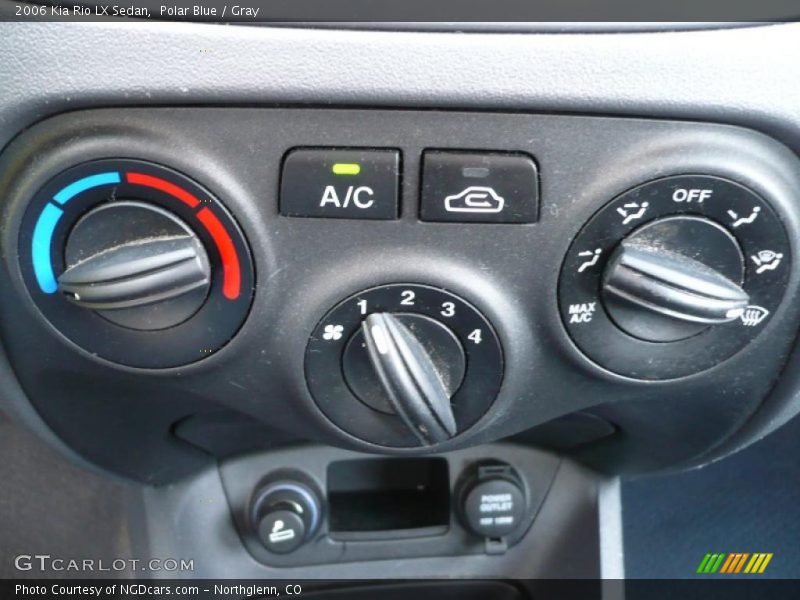 Polar Blue / Gray 2006 Kia Rio LX Sedan