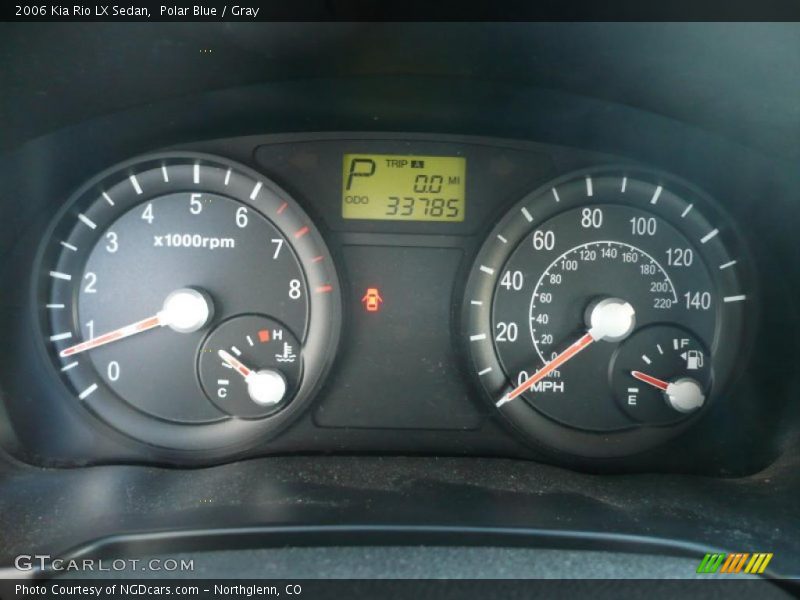 Polar Blue / Gray 2006 Kia Rio LX Sedan