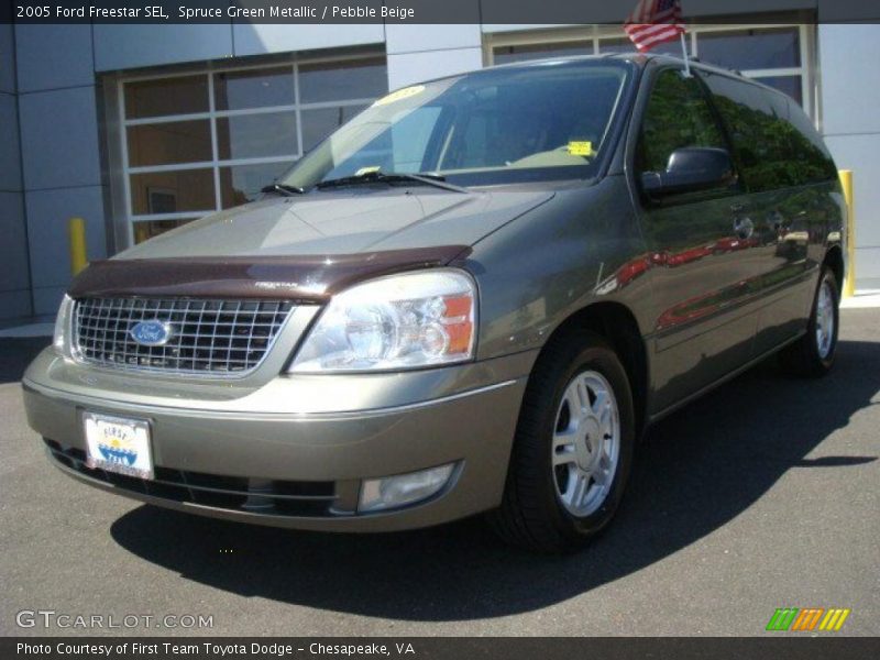 Spruce Green Metallic / Pebble Beige 2005 Ford Freestar SEL