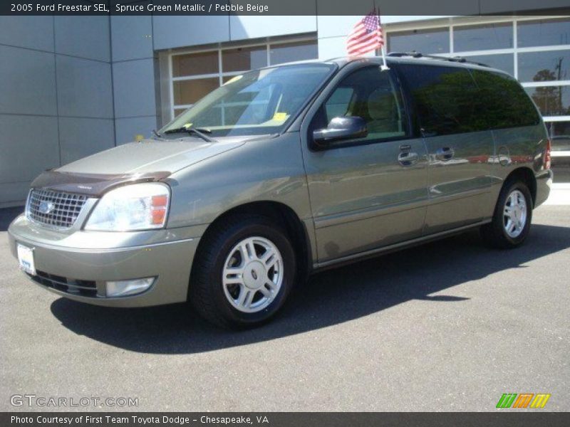 Spruce Green Metallic / Pebble Beige 2005 Ford Freestar SEL