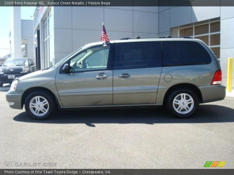 Spruce Green Metallic / Pebble Beige 2005 Ford Freestar SEL