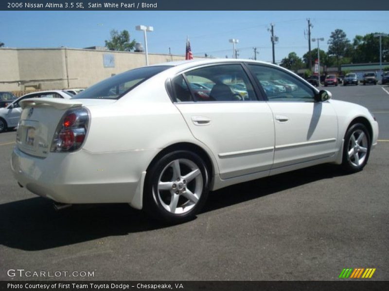 Satin White Pearl / Blond 2006 Nissan Altima 3.5 SE