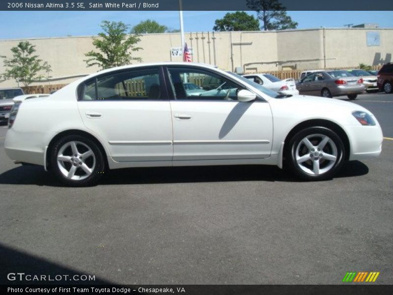 Satin White Pearl / Blond 2006 Nissan Altima 3.5 SE