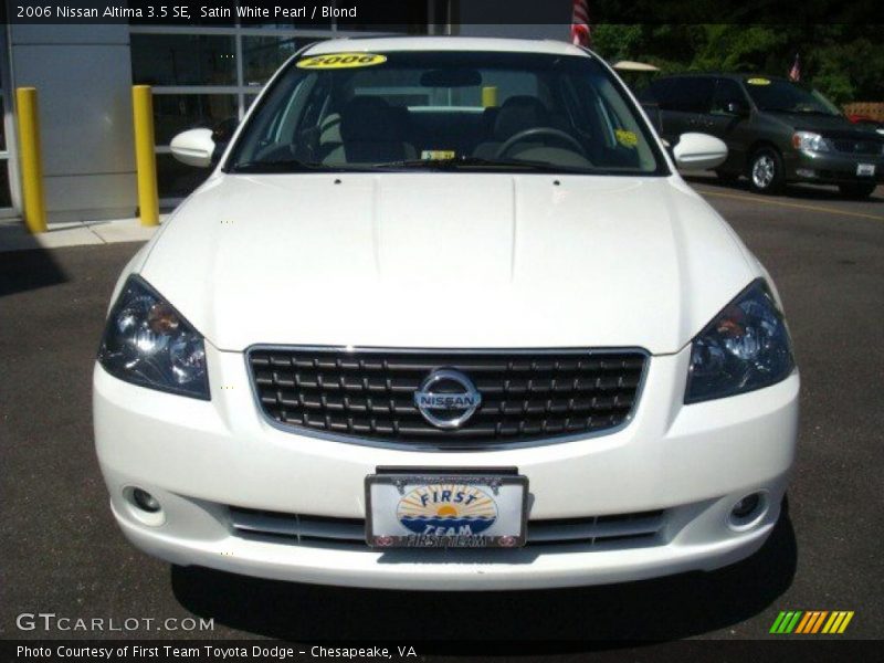 Satin White Pearl / Blond 2006 Nissan Altima 3.5 SE