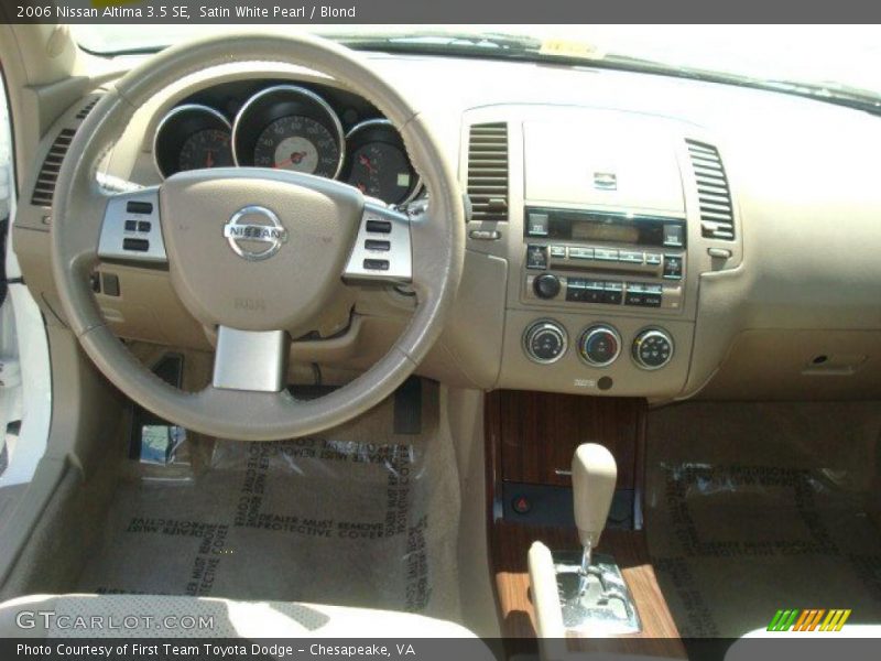 Satin White Pearl / Blond 2006 Nissan Altima 3.5 SE
