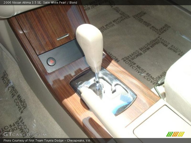 Satin White Pearl / Blond 2006 Nissan Altima 3.5 SE