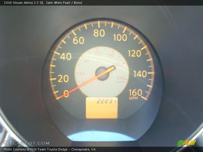 Satin White Pearl / Blond 2006 Nissan Altima 3.5 SE