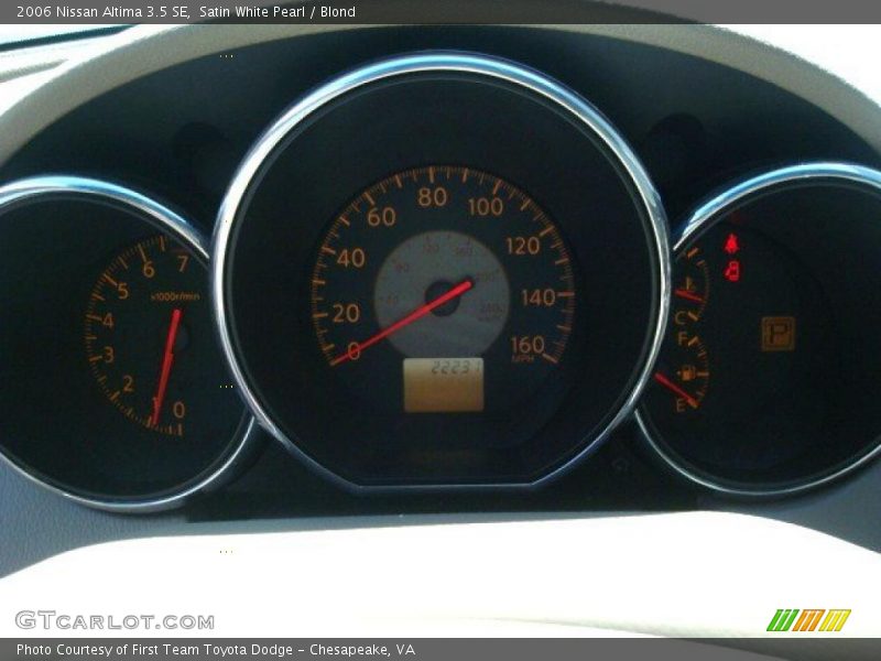 Satin White Pearl / Blond 2006 Nissan Altima 3.5 SE