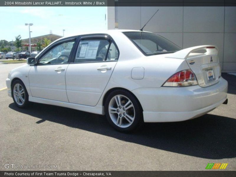 Innsbruck White / Black 2004 Mitsubishi Lancer RALLIART