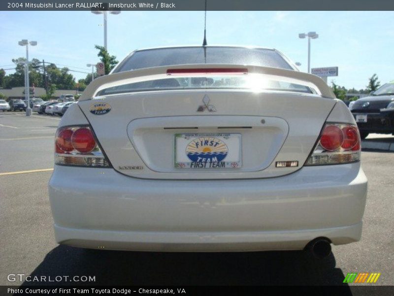 Innsbruck White / Black 2004 Mitsubishi Lancer RALLIART