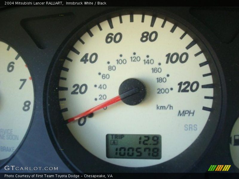 Innsbruck White / Black 2004 Mitsubishi Lancer RALLIART