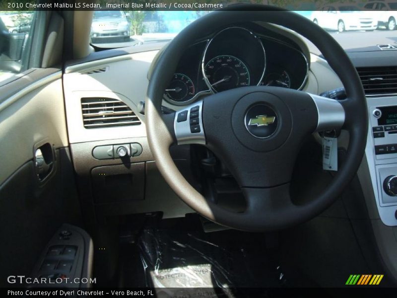 Imperial Blue Metallic / Cocoa/Cashmere 2010 Chevrolet Malibu LS Sedan