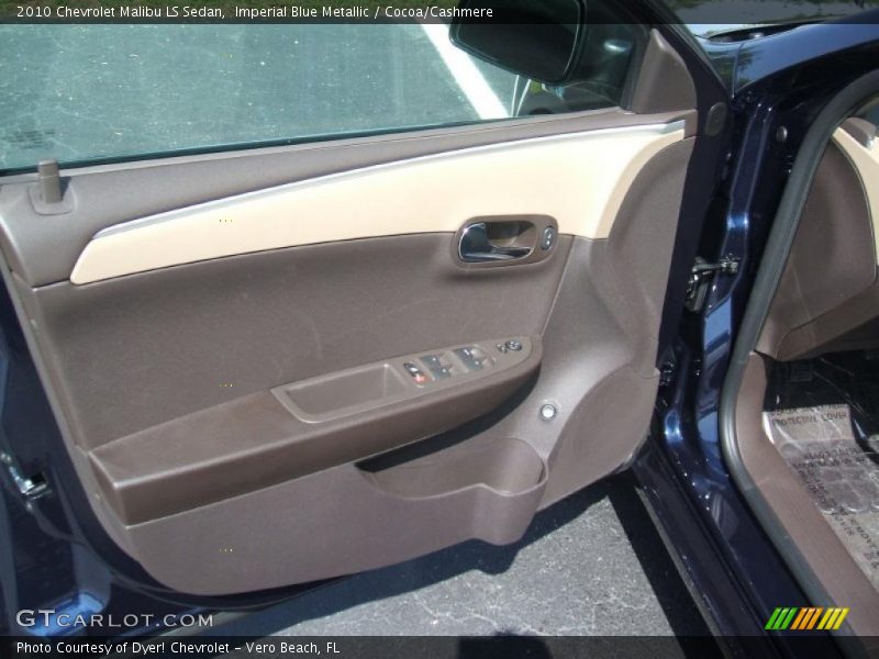 Imperial Blue Metallic / Cocoa/Cashmere 2010 Chevrolet Malibu LS Sedan
