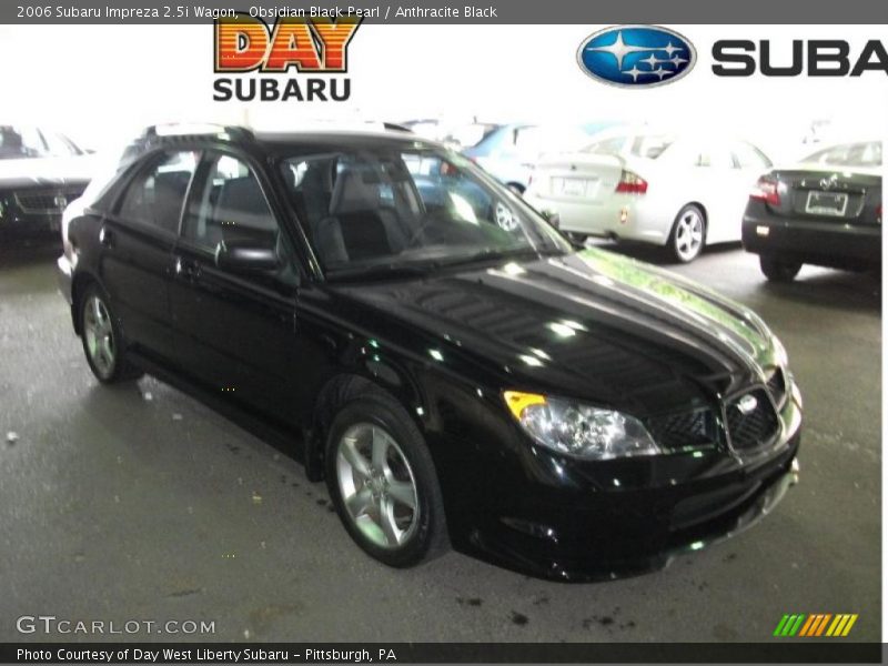 Obsidian Black Pearl / Anthracite Black 2006 Subaru Impreza 2.5i Wagon