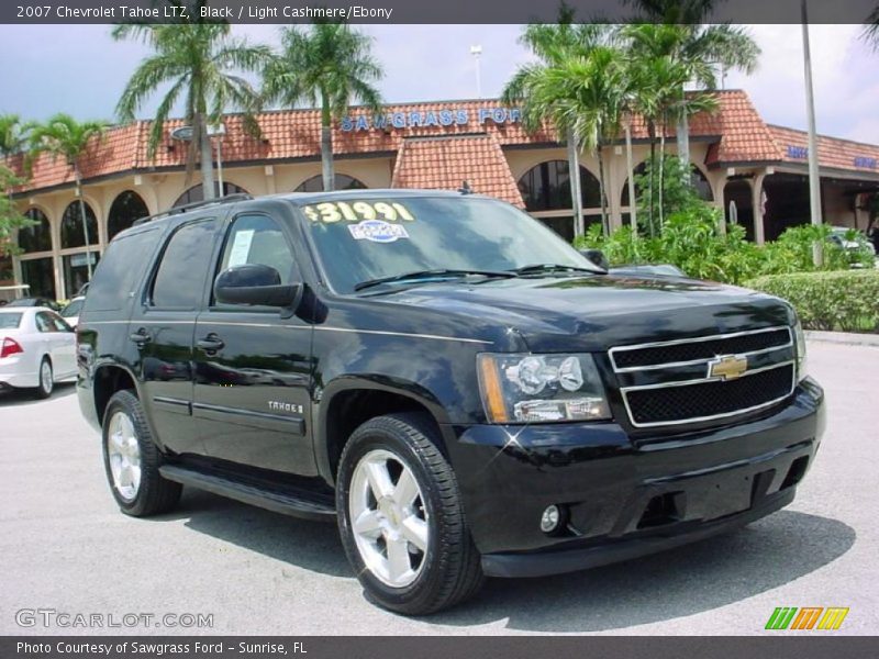 Black / Light Cashmere/Ebony 2007 Chevrolet Tahoe LTZ